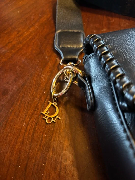 Upcycled Inspired Crossbody Saddle Bag - Picture 3 of 10